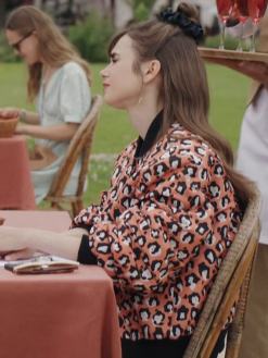Emily Cooper Emily In Paris S03 Lily Collins Bomber Jacket