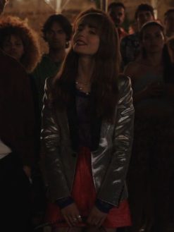 Emily In Paris S03 Lily Silver Blazer