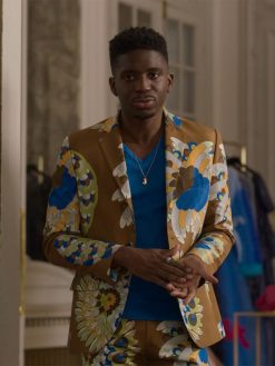 Emily-In-Paris-Season-3-Samuel-Arnold-Brown-Floral-Print-Blazer
