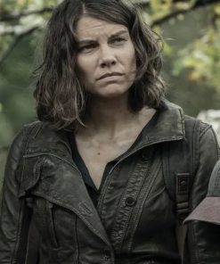 Lauren-Cohan-The-Walking-Dead-Season-11-Maggie-Rhee-Green-Jacket