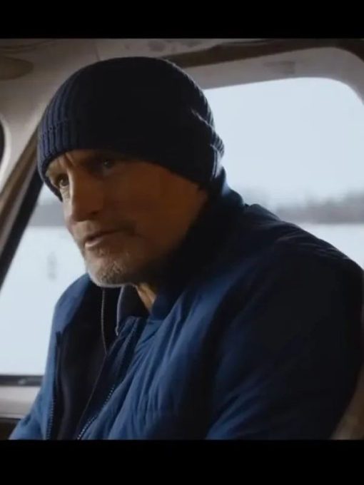 Marcus Champions Woody Harrelson Blue Puffer Jacket