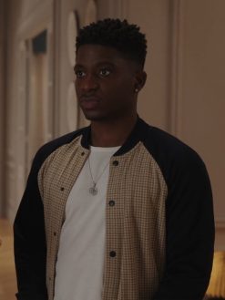 Samuel-Arnold-TV-Series-Emily-In-Paris-S03-Julien-Checkered-Bomber-Jacket