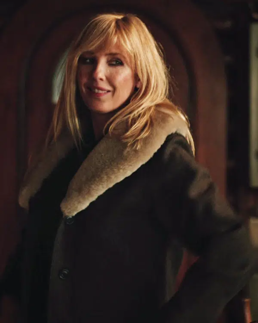 Yellowstone Beth Dutton Wool Shearling Coat