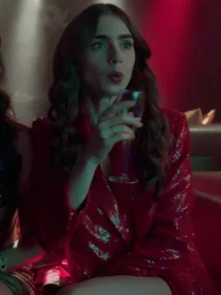 Emily-in-Paris-Emily-Cooper-Red-Sequin-Blazer