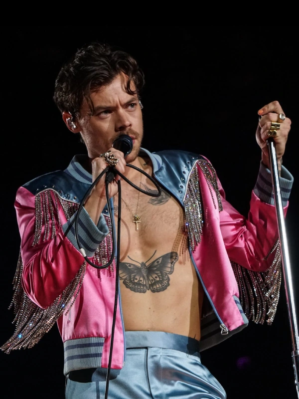 Shop Harry Styles Love On Tour LA 2023 Pink Jacket