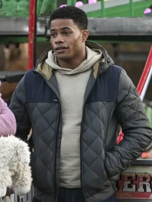 Jake Crawford TV Series Fire Country Jordan Calloway Puffer Jacket