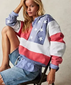 Tricia Fix American Flag Hoodie
