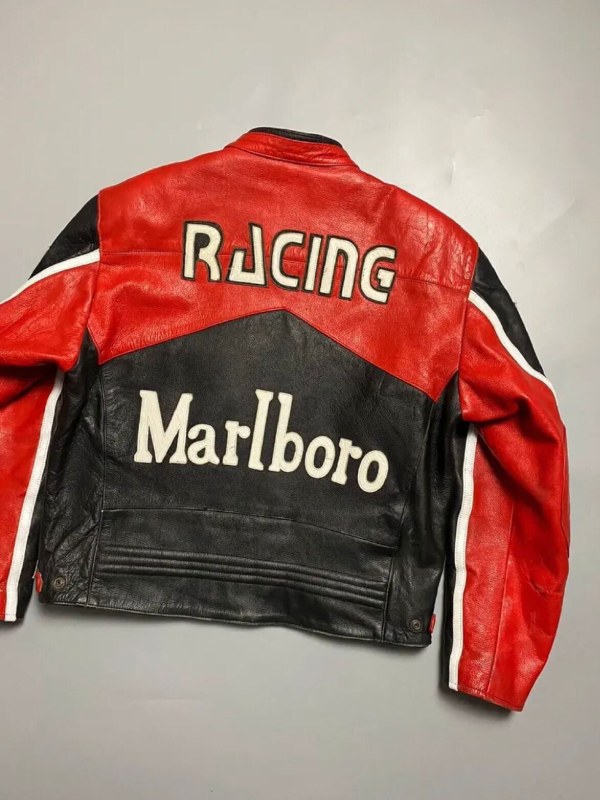 Marlboro Vintage leather Jacket - Marlboro Racing Jacket