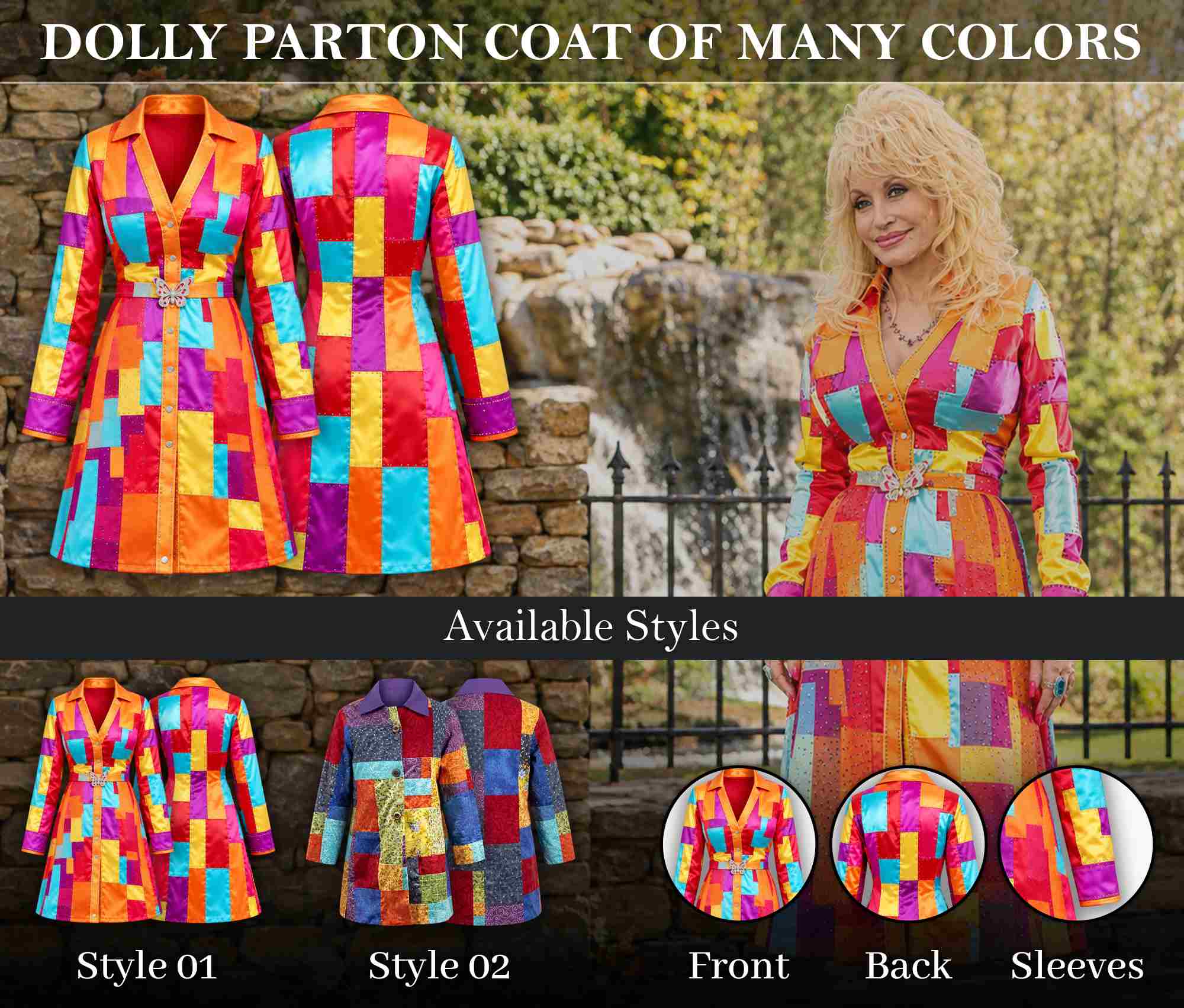 Dolly Parton Coat of Many Colors Infographic