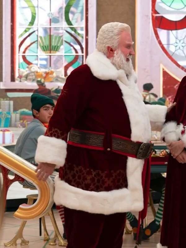 Tim Allen The Santa Clauses Scott Calvin Red Santa Fur Coat Tim Allen The Santa Clauses Scott Calvin Red Santa Fur Coat