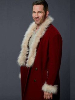 Luke Macfarlane TV Movie Catch Me If You Claus 2023 Chris Santa Coat