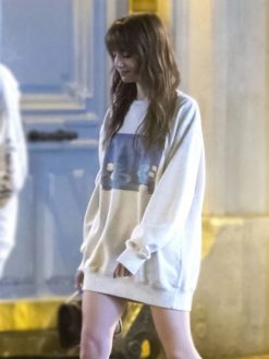 Lily Collins Emily In Paris Season 4 Water Lilies Oversized Sweatshirt