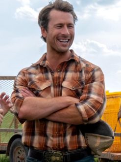 Twisters 2024 Glen Powell Plaid Shirt