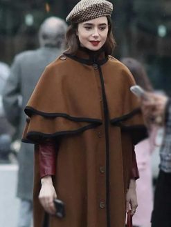 Lily Collins Emily In Paris Season 4 Emily Cooper Brown Coat