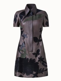 Emily In Paris S4 Anaïs Weill Floral Leather Dress