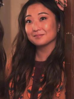 Mindy Chen Emily In Paris S04 Ashley Park Orange Sweater