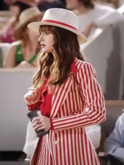 TV-Series Emily In Paris S04 Lily Collins Red Striped Blazer