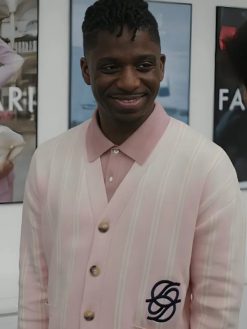Julien Emily In Paris Season 04 Samuel Arnold Striped Cardigan