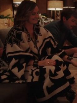 Buy TV-Series Emily In Paris S04 Louise Black & White Printed Cape Coat