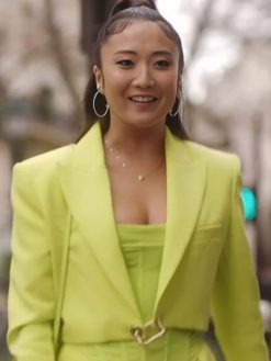 Mindy Chen Emily in Paris Season 04 Ashley Park Neon Jacket