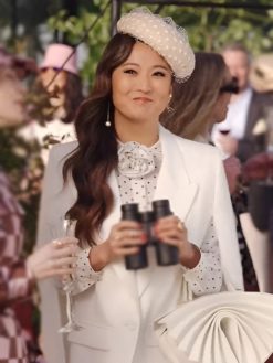 Emily In Paris S4 Mindy Chen Cape Coat