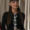Geneviève Emily In Paris S04 Thalia Besson Black Cardigan