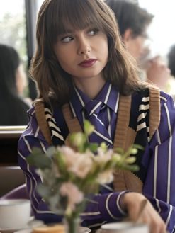 Emily Cooper Emily in Paris Season 04 Lily Collins Purple Shirt