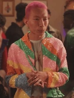 Buy Etienne 2024 TV-Series Emily In Paris Jin Xuan Mao Rainbow Sequin Jacket