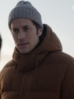 Emily in Paris S4 Chef Gabriel Brown Puffer Jacket