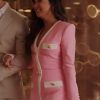 Shop Emily in Paris S4 Ashley Park Pink Dress Coat