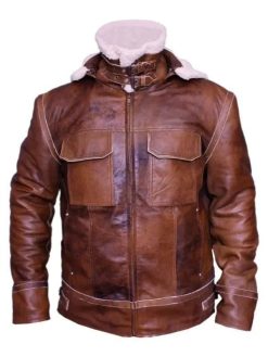 Mens WW2 B3 Shearling Fur Aviator Jacket