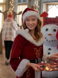 Madeleine Arthur To Have And To Holiday 2024 Red Santa Coat