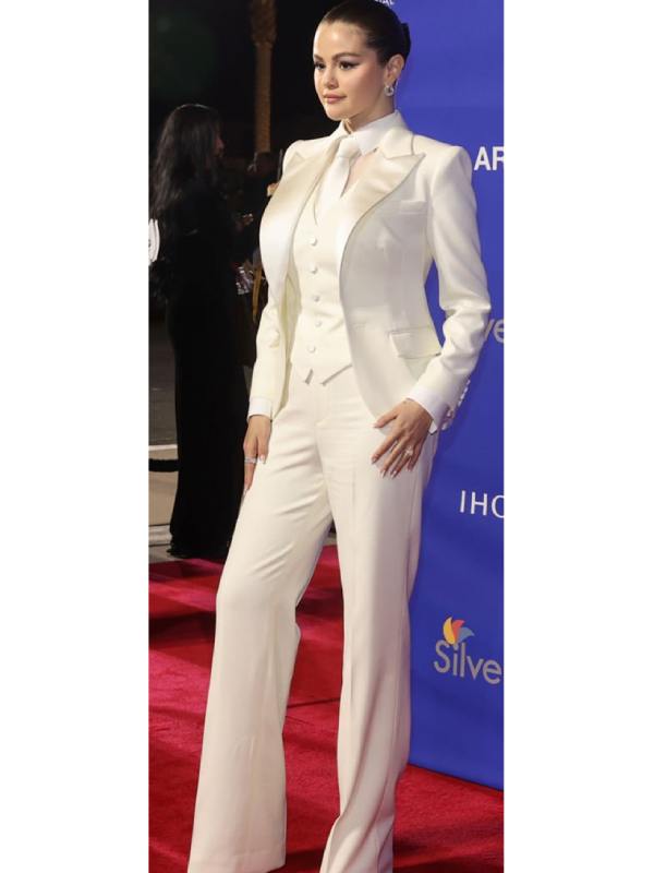 Selena Gomez Film Festival 2025 Palm Springs Suit