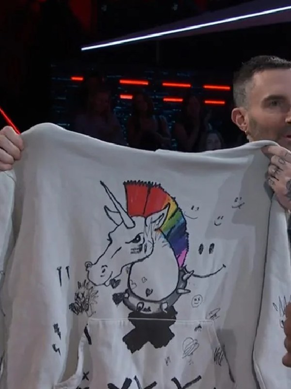 Shop The Voice S27 Team Adam Levine Printed Hoodie Shop The Voice S27 Team Adam Levine Printed Hoodie