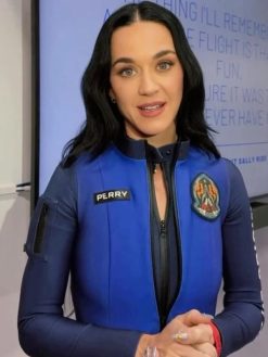 Katy Perry Blue Origin Space Jumpsuit Blue