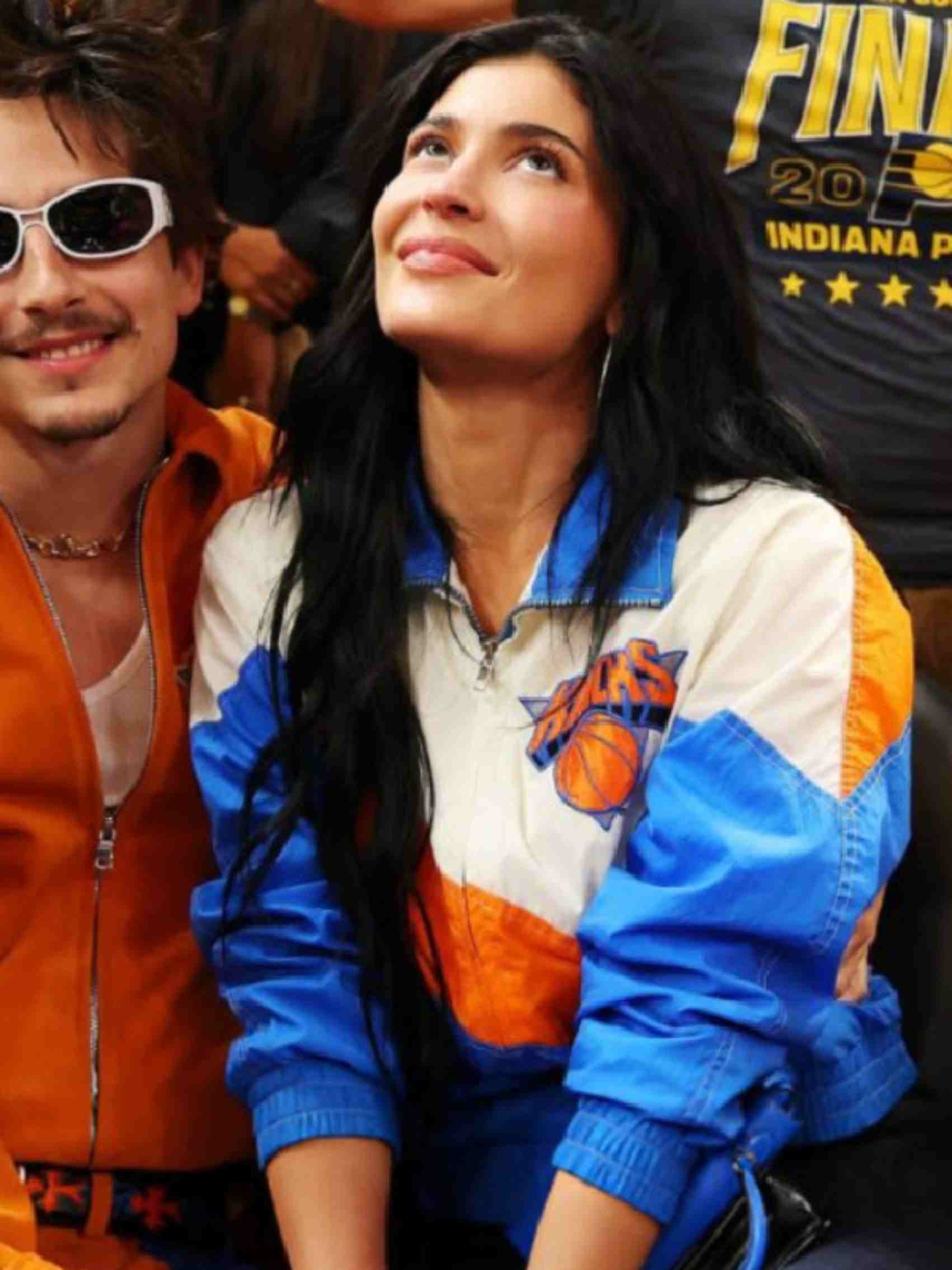 Kylie Jenner Knicks Game Vintage Jacket Kylie Jenner Bomber Jacket 2025 Knicks Game Six Vintage