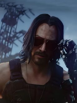 Cyberpunk 2077 Keanu Reeves Johnny Silverhand Black Vest