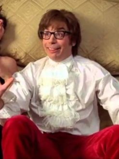 Austin Powers White Ruffle Shirt