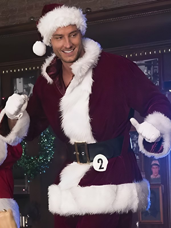 A Bad Moms Christmas Justin Hartley Santa Claus Jacket Ty Swindel A Bad Moms Christmas Justin Hartley Santa Claus Red Cosplay Jacket
