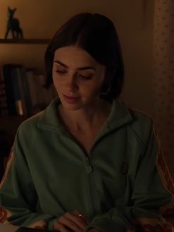 Emily in Paris S05 Emily Cooper Green Track Jacket