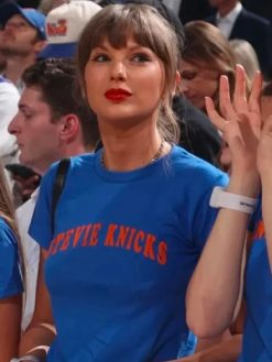 Taylor Swift 2026 NBA Finals Stevie Knicks Blue Shirt