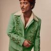Bruno Mars Risk It All Green Country Western Suit