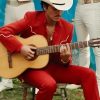 Bruno Mars Risk It All Red Western Suit New