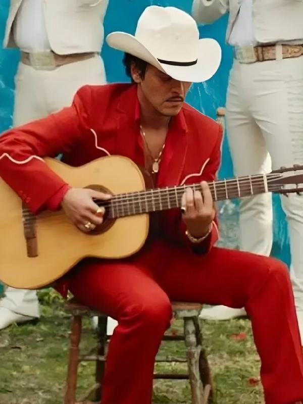 Bruno Mars Risk It All Red Western Suit 2026 Bruno Mars Risk It All Red Western Suit New