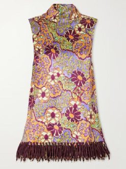 Emily Cooper TV-Series Emily In Paris S06 Lily Collins Floral Print Fringed Tank Top