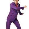 Austin Power Mike Myers Magenta Stripes Electric Blue Pinstripe Suit