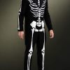 Day of the Dead Black and White Carnival Suit with Skeleton Pattern