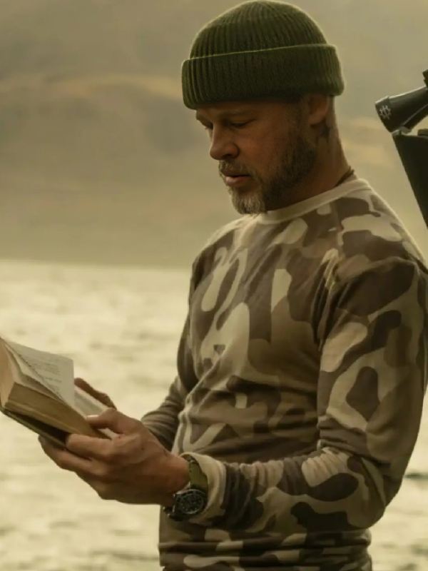 Heart Of The Beast Brad Pitt Camo Sweatshirt-Wilson Jackets Heart Of The Beast Brad Pitt Camo Sweatshirt